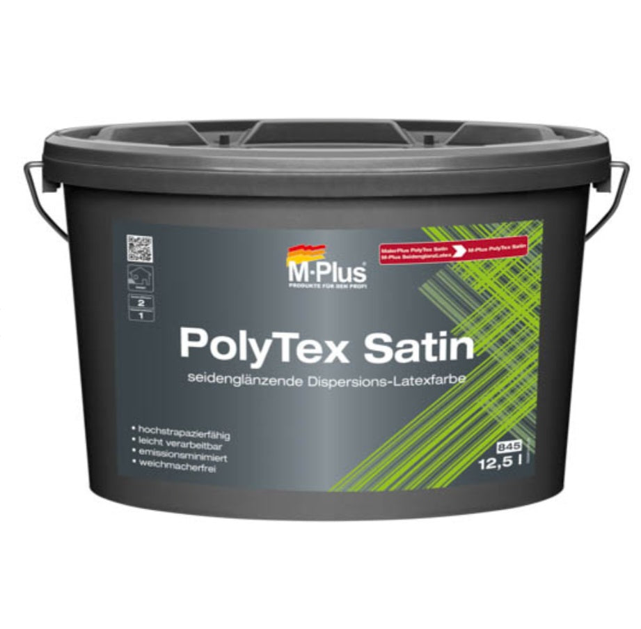 M-Plus PolyTex Satin Innenfarbe Latexfarbe 12,5L