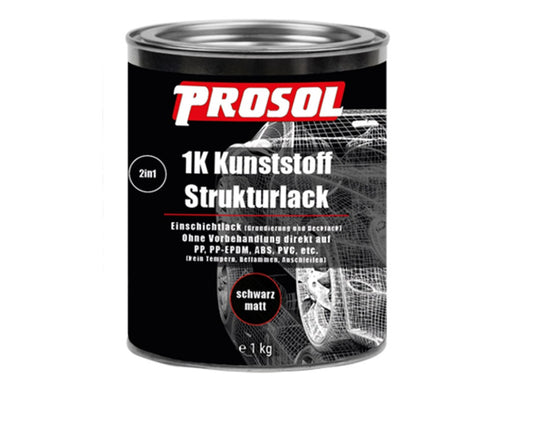 Prosol 1K Kunststoff Strukturlack, 2in1