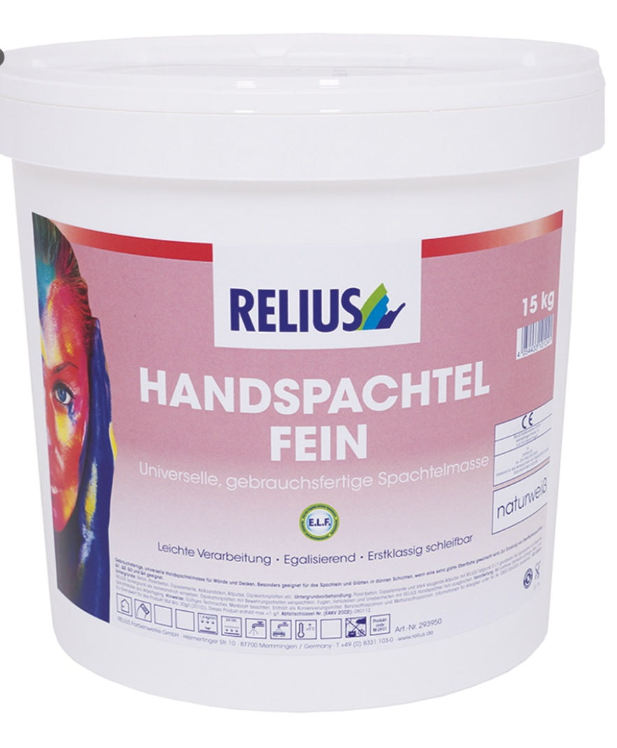 Relius Handspachtel Fein Eimer naturweiß